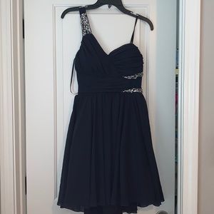 Short Formal Dress, Size 7, Women’s/Juniors, Navy